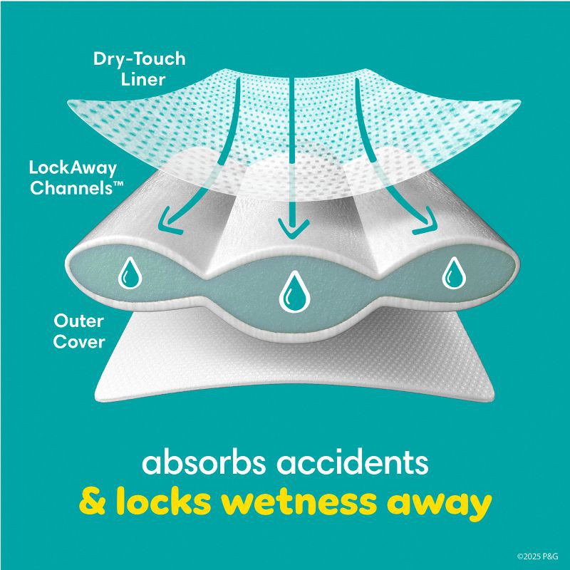 slide 8 of 14, Pampers Easy Ups Girls' Disposable Training Underwear - 4T-5T - 100ct, 100 ct