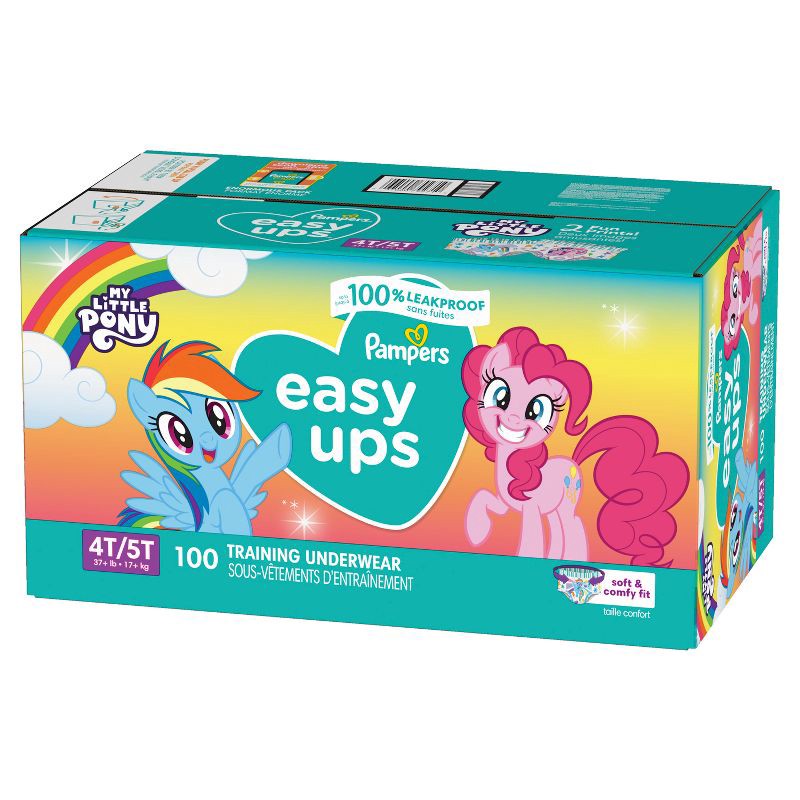 slide 11 of 15, Pampers Easy Ups Girls' My Little Pony Disposable Training Underwear - 4T-5T - 100ct, 100 ct