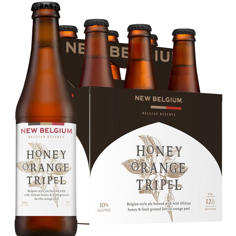 slide 1 of 10, New Belgium Honey Orange Trippel Beer - 6pk/12 fl oz Bottles, 6 ct; 12 fl oz