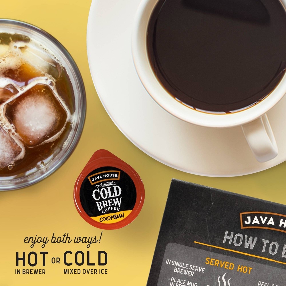 slide 8 of 11, Java House Cold Brew Colombian Black Medium Roast Single Serve - 12ct, 12 ct