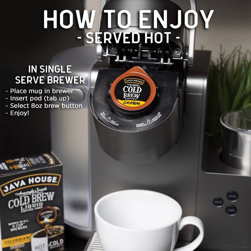 slide 3 of 11, Java House Cold Brew Colombian Black Medium Roast Single Serve - 12ct, 12 ct