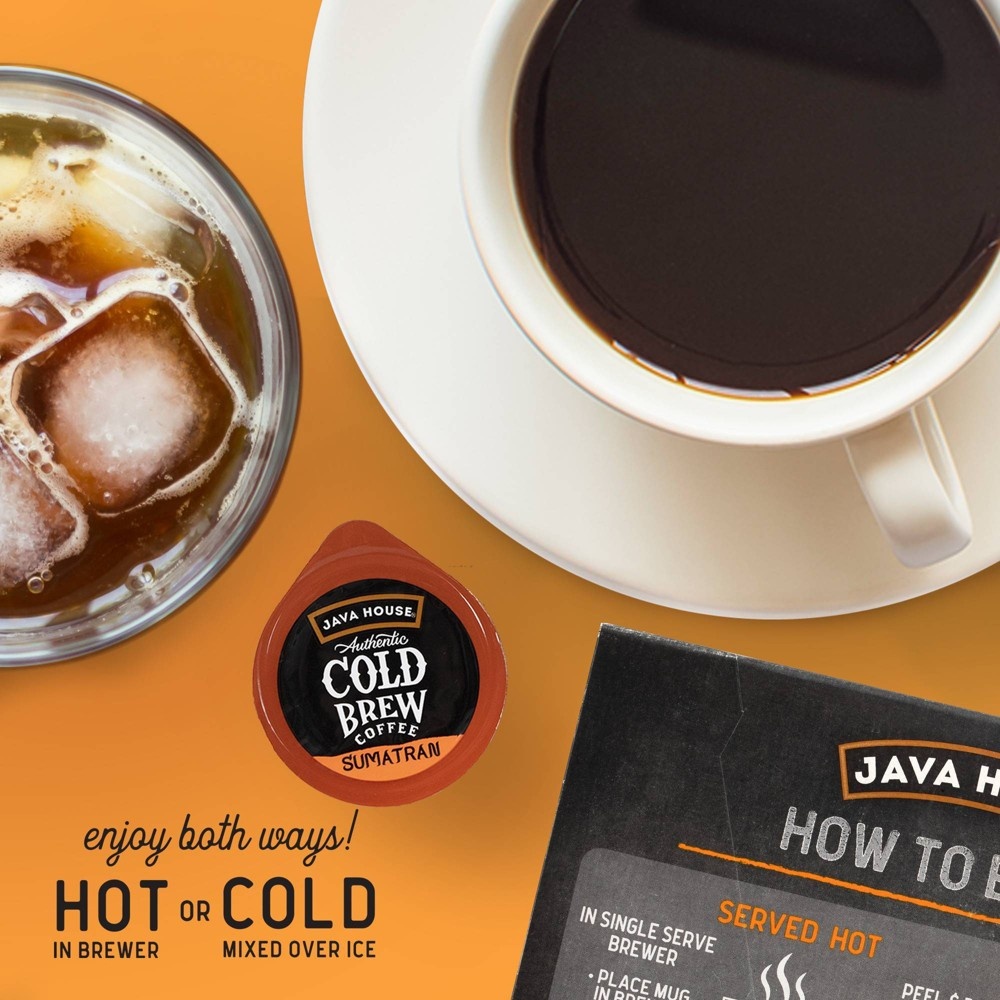 slide 5 of 11, Java House Cold Brew Sumatran Dark Roast Single Serve, 12 ct