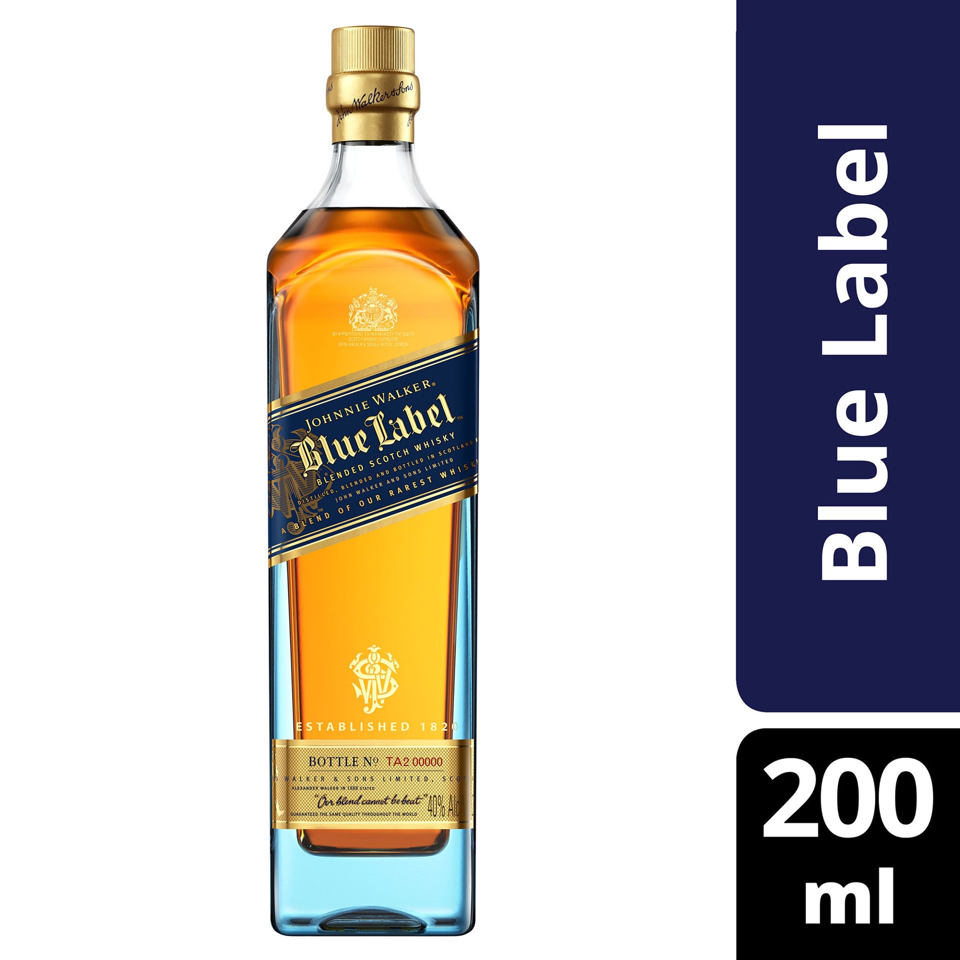 slide 2 of 5, Johnnie Walker Blue Label Blended Scotch Whisky, 200 mL, 200 ml