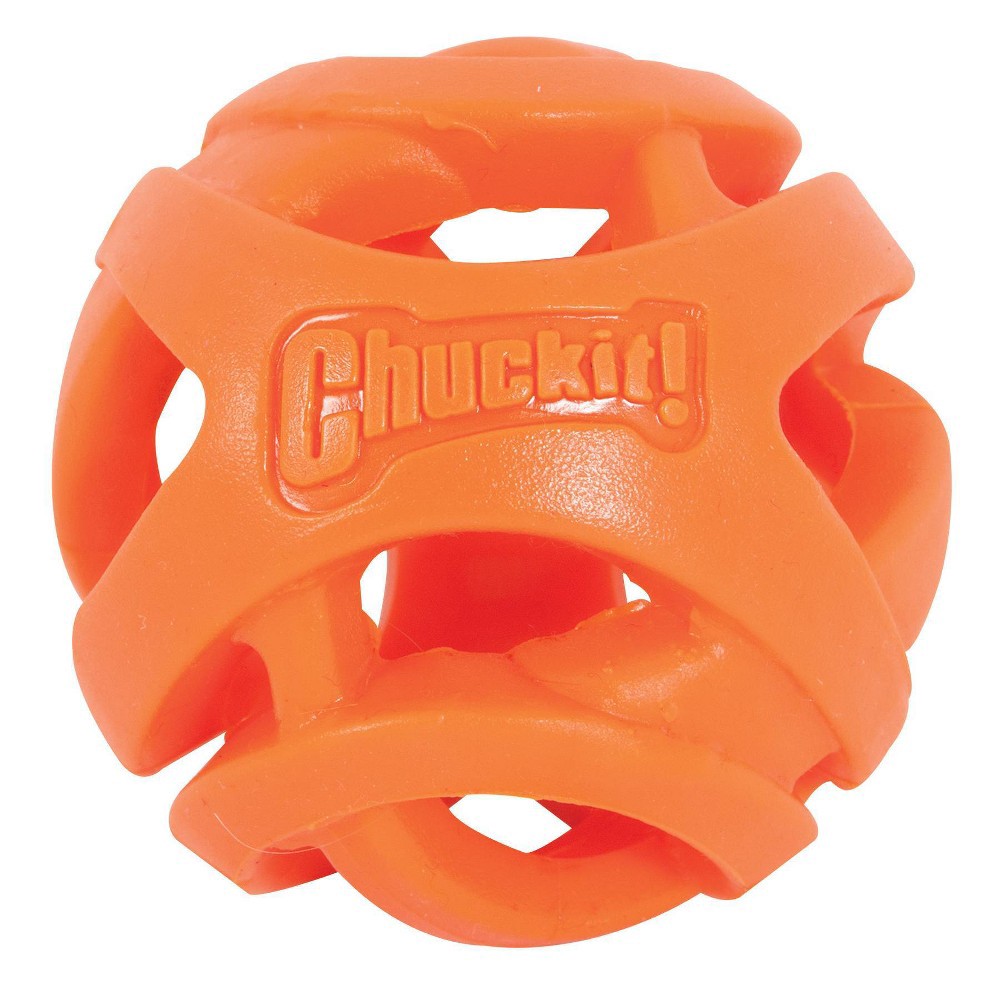 slide 4 of 4, Chuckit! Breathe Right Fetch Ball Dog Toy - Orange - M, 1 ct