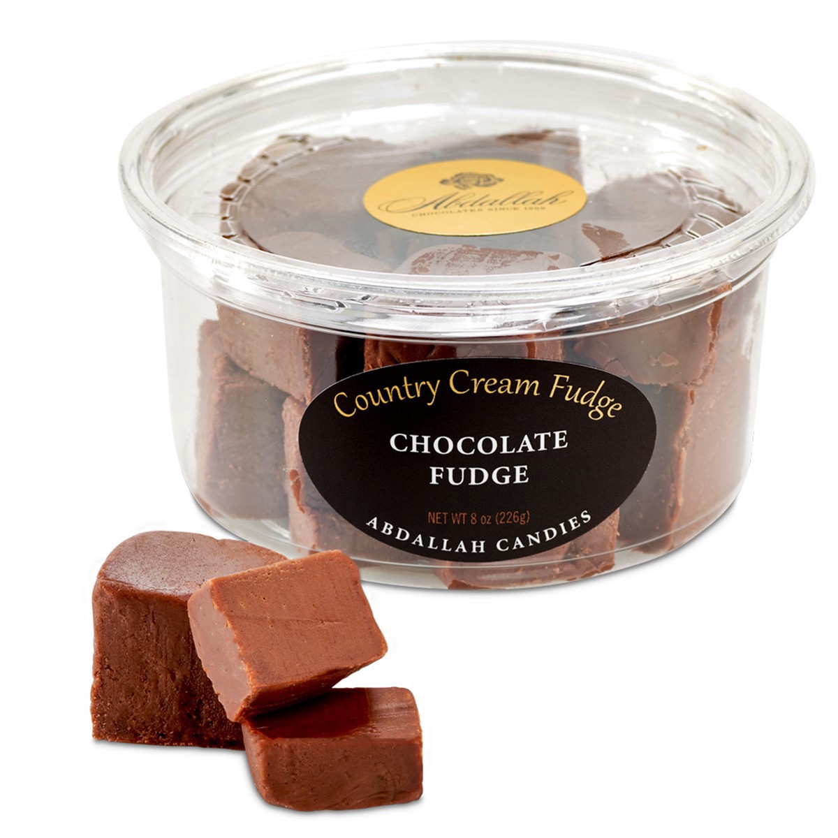 slide 1 of 1, Abdallah Candies Chocolate Fudge - 8 oz, 8 oz