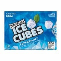 slide 1 of 1, Ice Breakers Ice Cubes Peppermint Gum, 12 ct