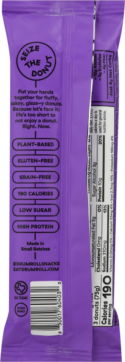 slide 9 of 9, Drumroll Chocolate Mini Donuts, 2.6 oz