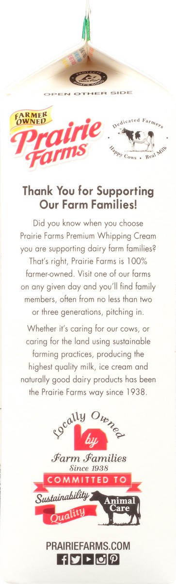 slide 7 of 9, Prairie Farms 40% Heavy Premium Whipping Cream 1 qt, 1 qt
