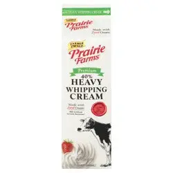 Prairie Farms 40% Heavy Premium Whipping Cream 1 qt