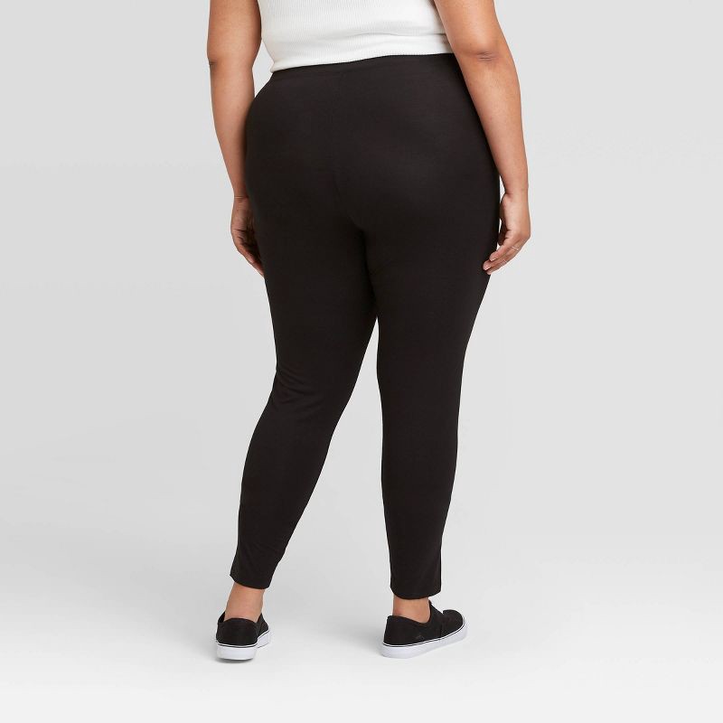 slide 5 of 5, Women's High-Waisted Leggings - A New Day Black XXL, 1 ct