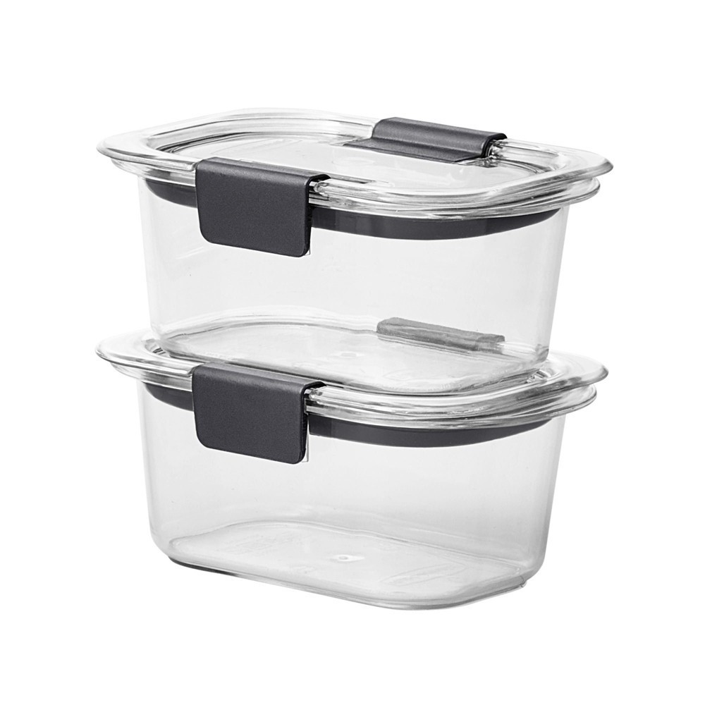 slide 3 of 4, Rubbermaid 1.3 cup 2pk Brillance Food Storage Container, 2 ct