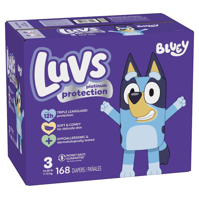 slide 12 of 12, Luvs Pro Level Leak Protection Diapers Giant Pack - Size 3 - 168ct, 3 x 168 ct