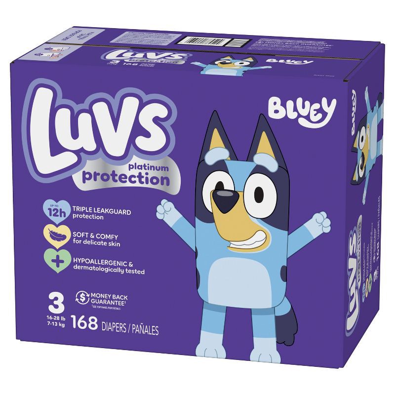 slide 10 of 12, Luvs Pro Level Leak Protection Diapers Giant Pack - Size 3 - 168ct, 3 x 168 ct