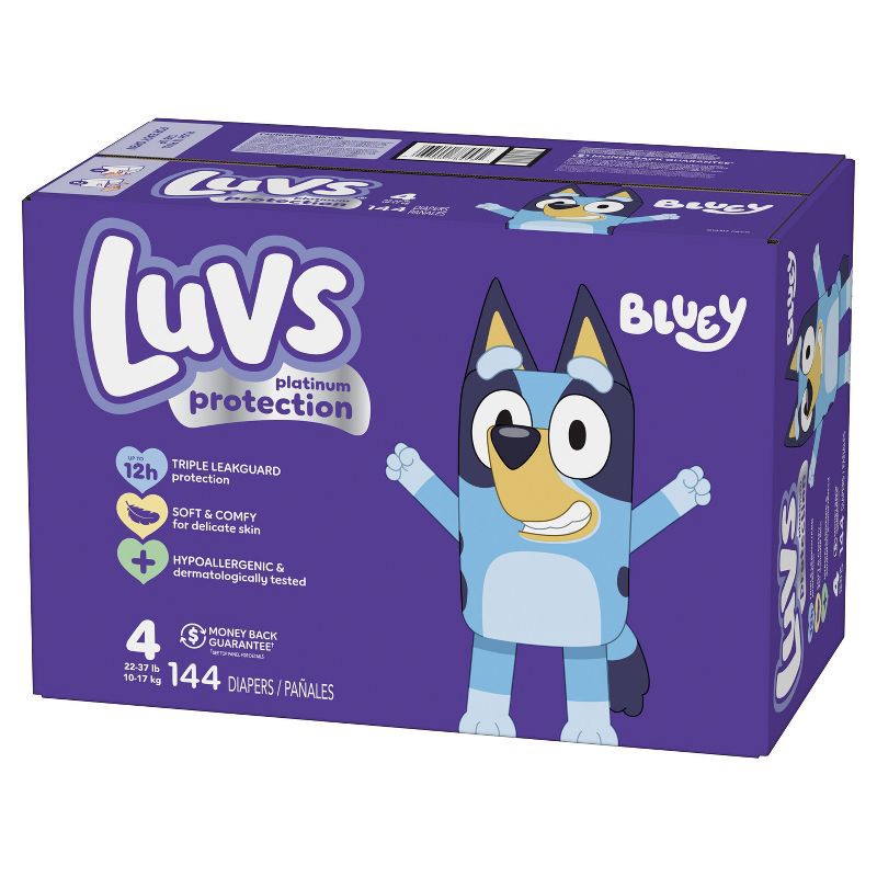slide 12 of 12, Luvs Pro Level Leak Protection Diapers Giant Pack - Size 4 - 144ct, 4 pk; 144 ct