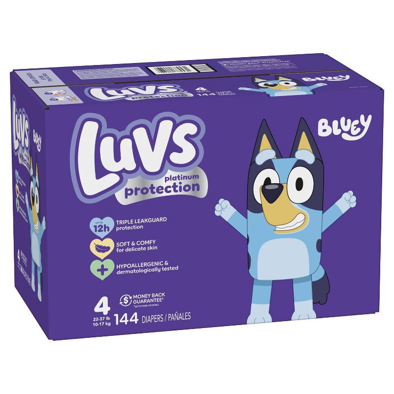 slide 11 of 12, Luvs Pro Level Leak Protection Diapers Giant Pack - Size 4 - 144ct, 4 pk; 144 ct