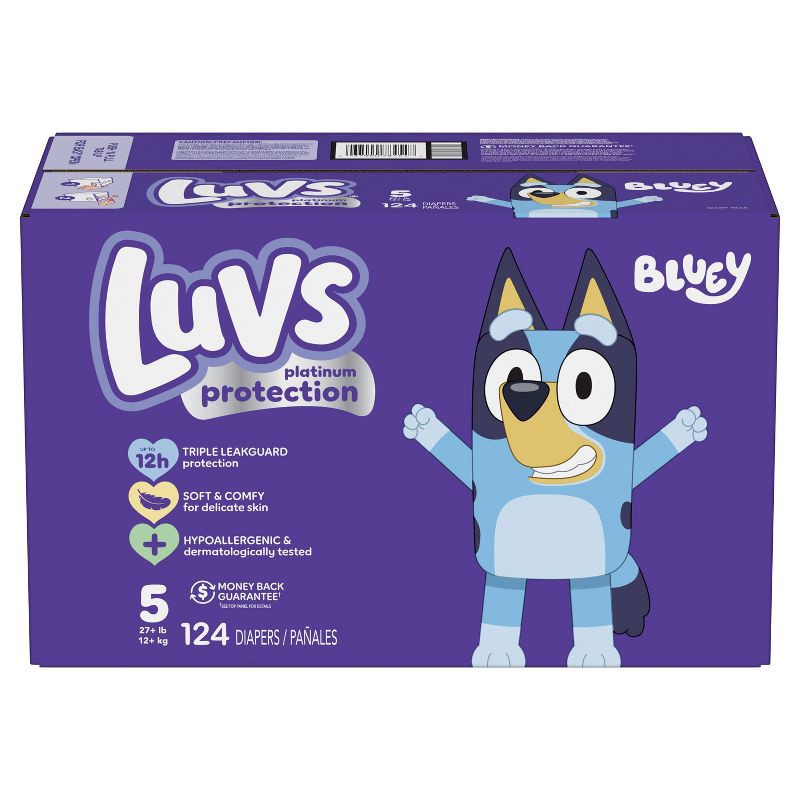 slide 12 of 12, Luvs Pro Level Leak Protection Diapers Giant Pack - Size 5 - 124ct, 5 x 124 ct