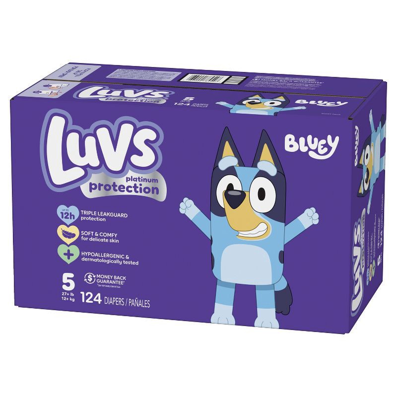 slide 11 of 12, Luvs Pro Level Leak Protection Diapers Giant Pack - Size 5 - 124ct, 5 x 124 ct