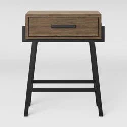 Corinna Angle Leg Side Table Wood - Threshold™: Modern Rectangle Accent Table