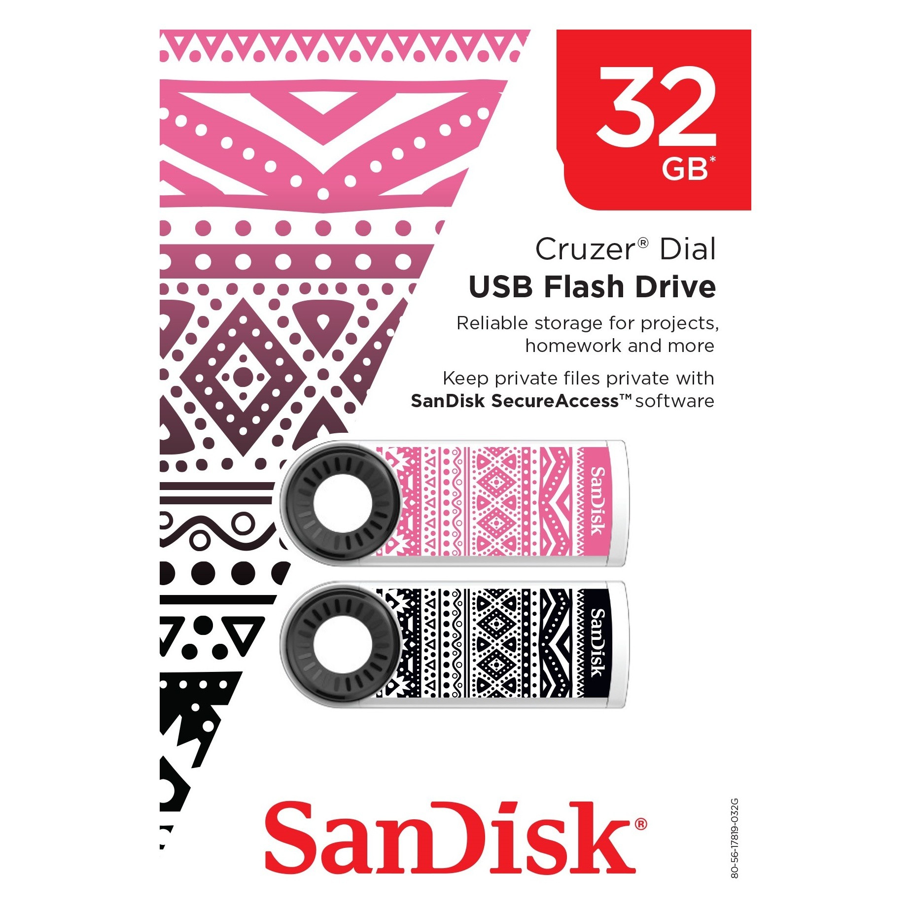 slide 1 of 3, SanDisk Cruzer Dial -  32GB, 2 ct