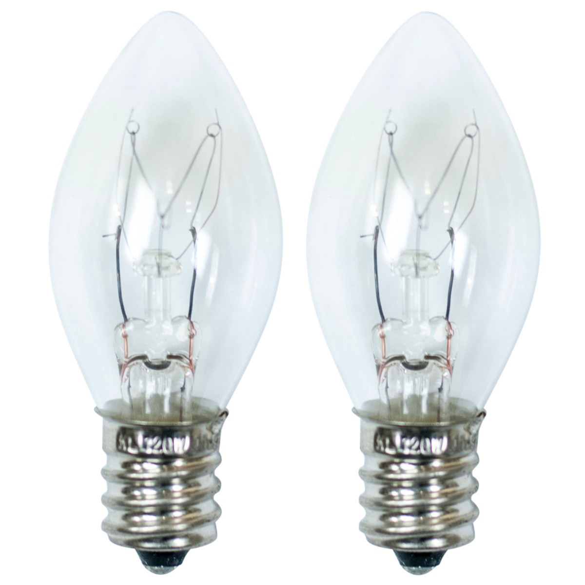 slide 1 of 1, 15-Watt 2pk C7 Incandescent Light Bulbs for Wax Warmers Clear - ADOR, 2 ct