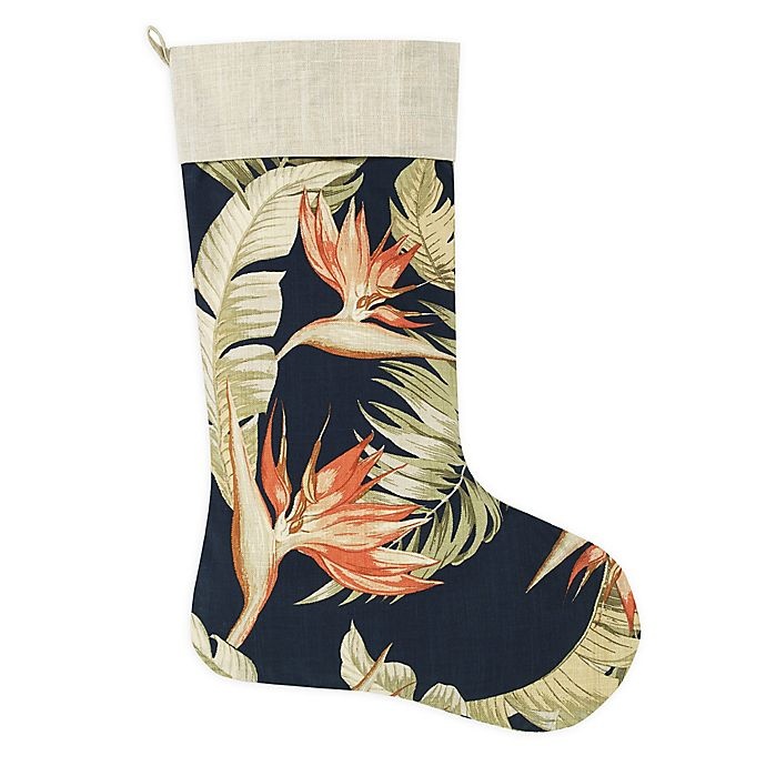 slide 1 of 3, Tommy Bahama San Jacinto Indigo Holiday Stocking, 1 ct