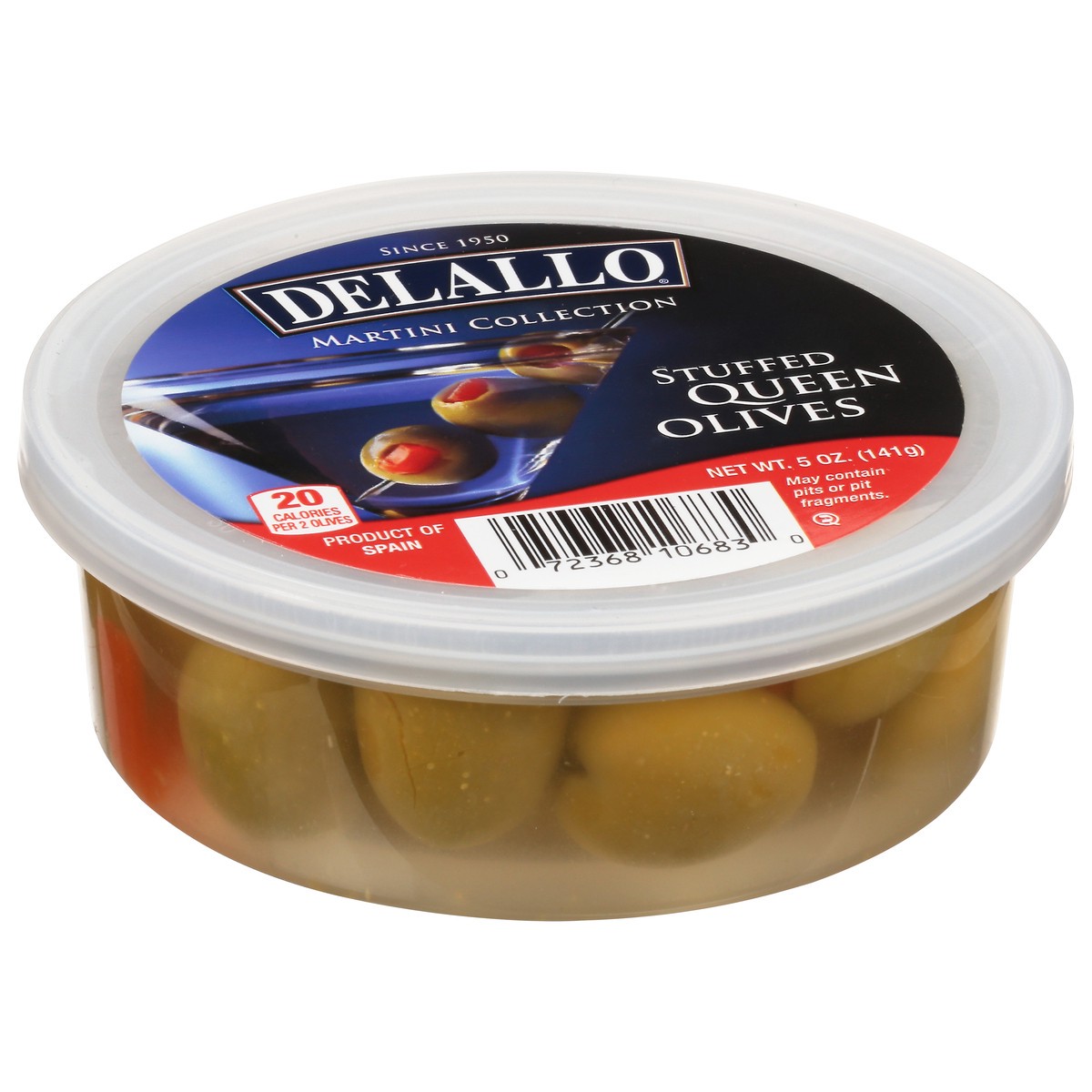 slide 5 of 12, DeLallo Stuffed Queen Olives 5 oz, 1 ct