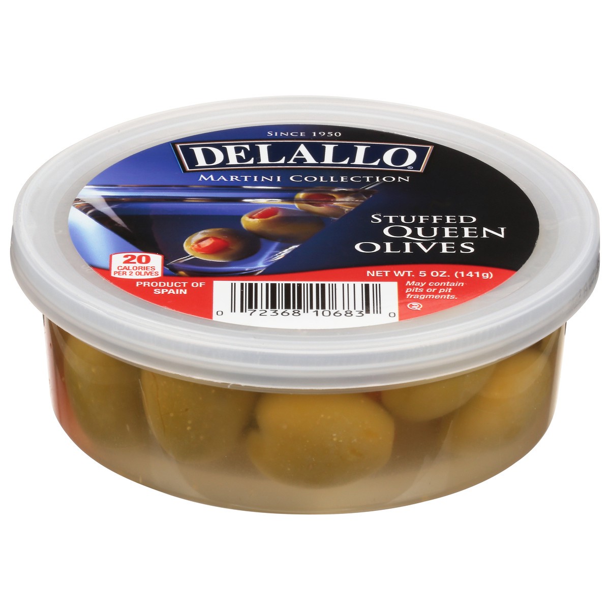 slide 3 of 12, DeLallo Stuffed Queen Olives 5 oz, 1 ct