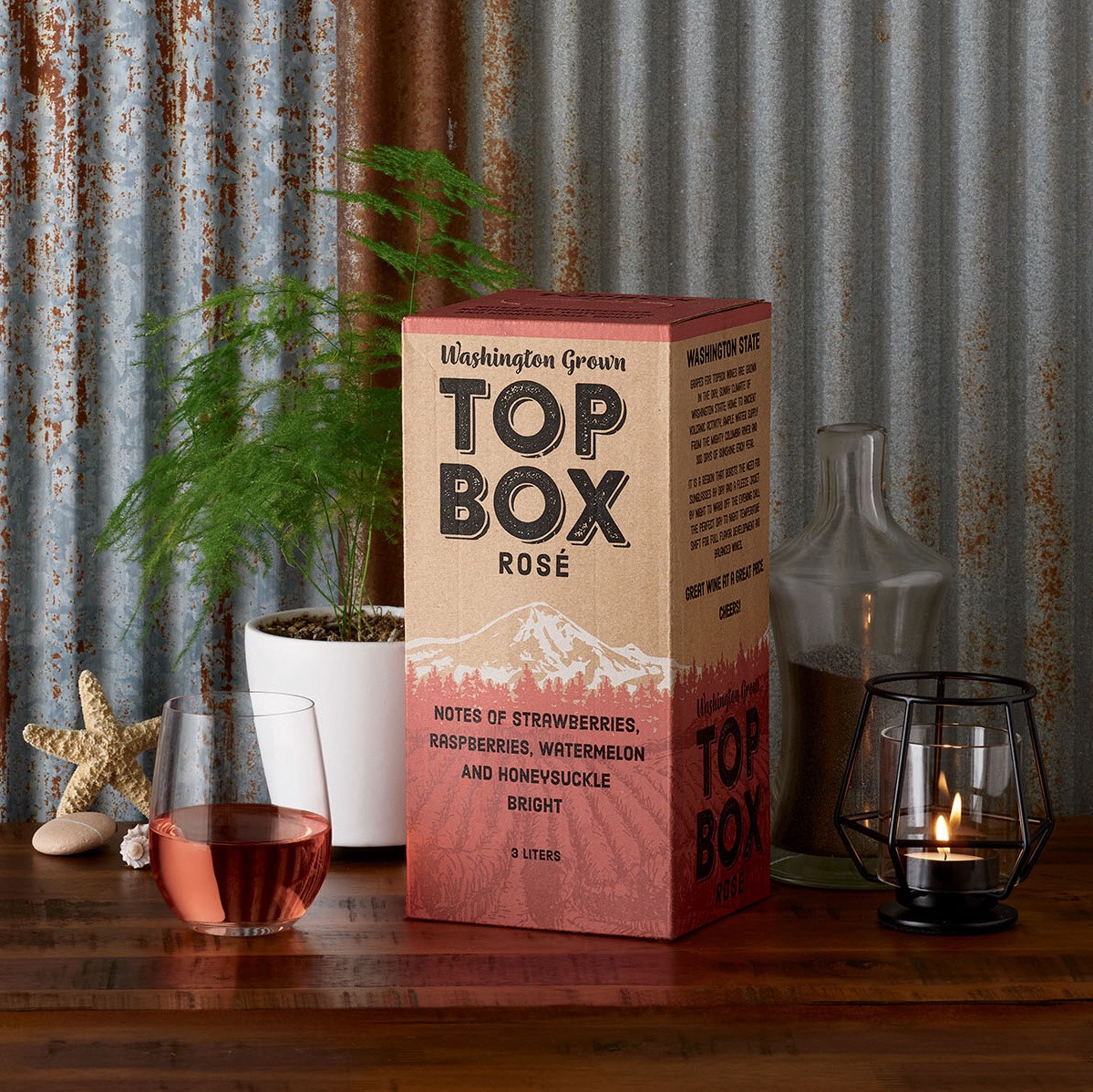 slide 4 of 5, Top Box Rosé, 3 liter