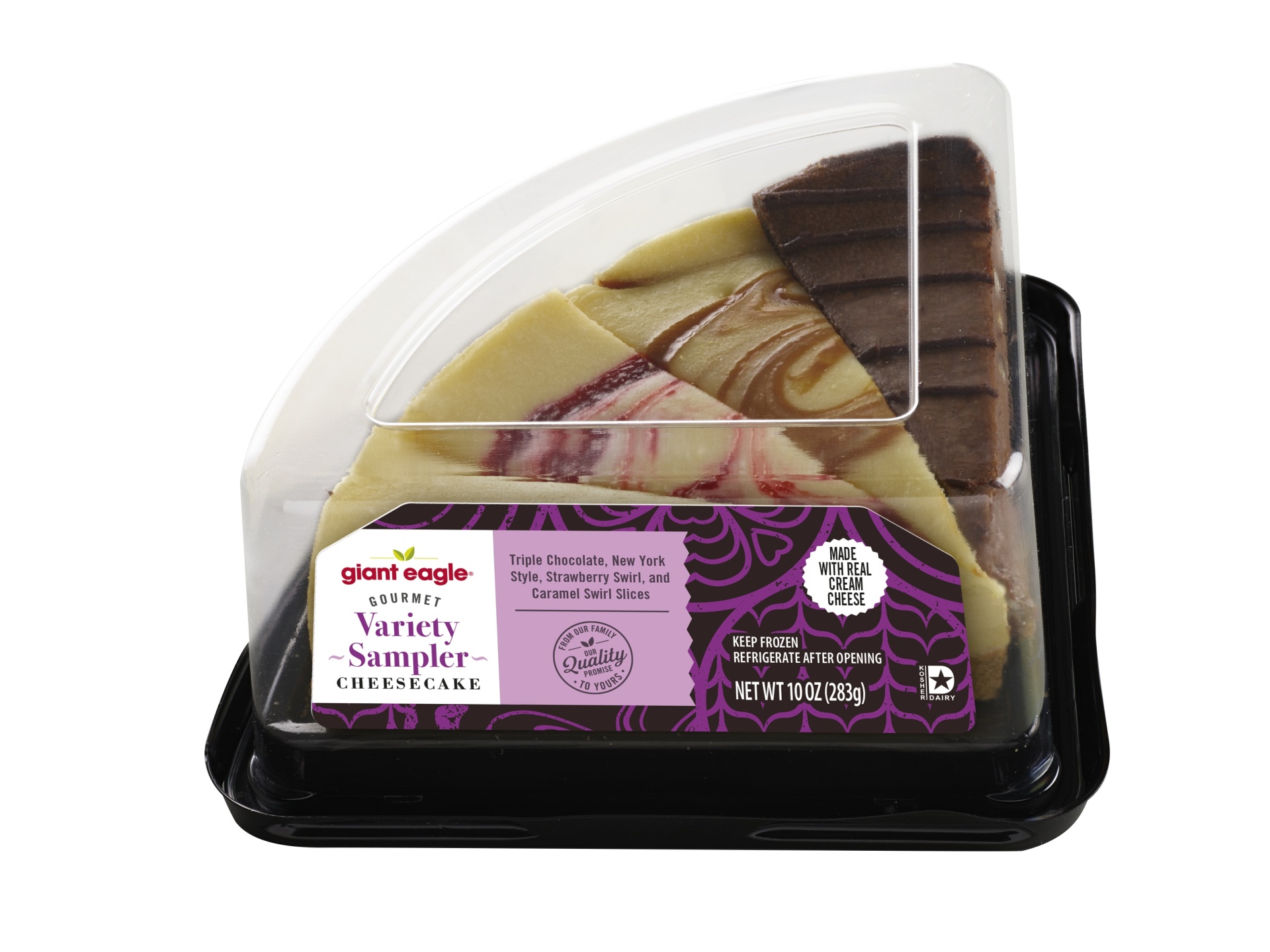 slide 1 of 1, Ge 4 Slice Chsecake Smpler, 1 ct