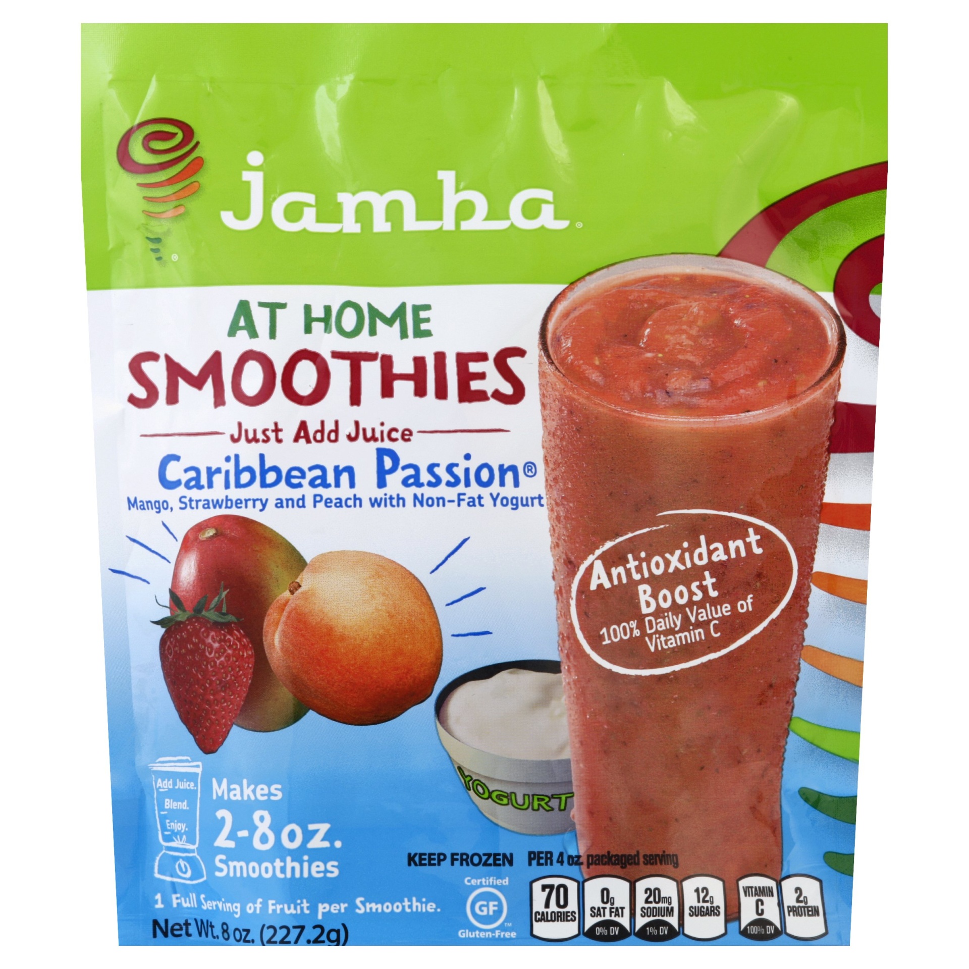 Jamba All Natural Smoothies Caribbean Passion 8 oz | Shipt