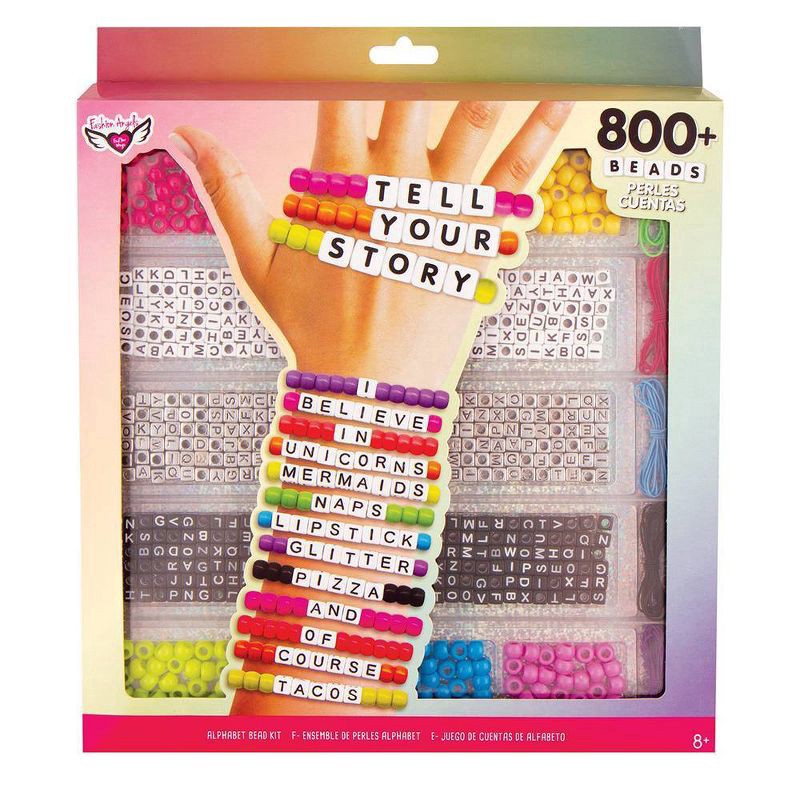 slide 1 of 1, Fashion Angels Alphabet Bead Kit 800+ Beads, 1 ct