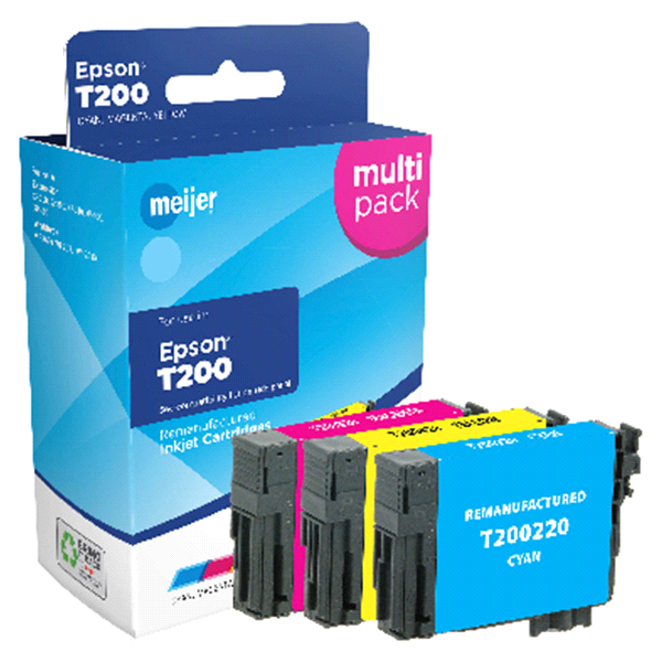 slide 1 of 1, Meijer Brand Remanufacture Ink Cartridge, replacement for Epson T200, 1 ct