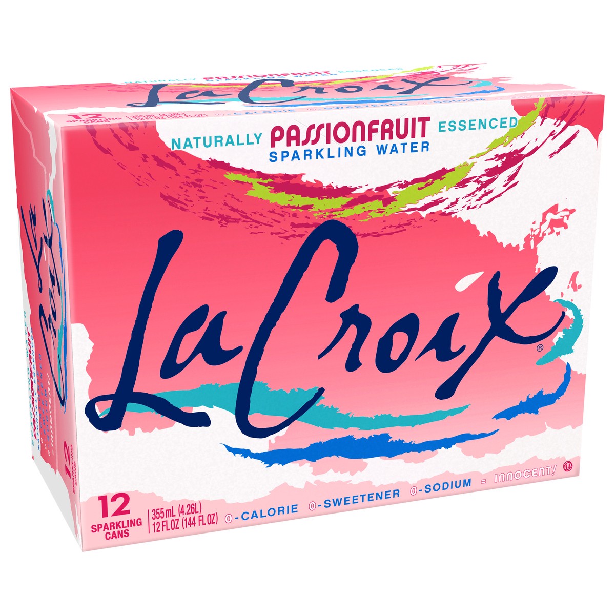 slide 7 of 7, La Croix Passionfruit 12 Pack 12oz, 144 fl oz