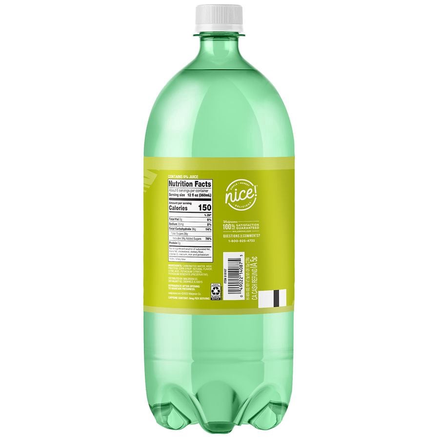 slide 4 of 5, Nice! Soda Lemon Lime- 2 liter, 2 liter