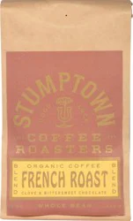 Stumptown Coffee French Roast Blend Clove & Bittersweet Chocolate Organic Whole Bean Coffee 12 oz. Stand Up Bag