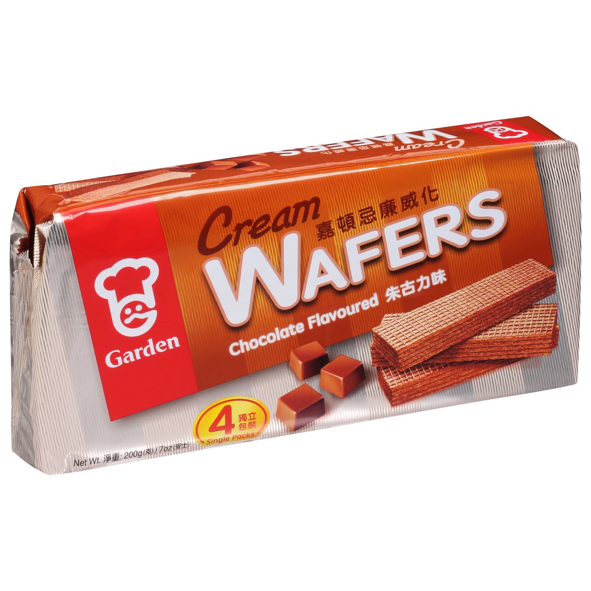 slide 2 of 9, Garden Chocolate Flavoured Cream Wafers Single Packs 4 ea, 4 ct