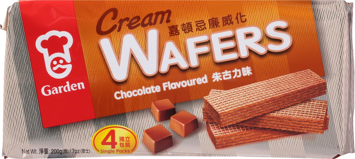 slide 8 of 9, Garden Chocolate Flavoured Cream Wafers Single Packs 4 ea, 4 ct