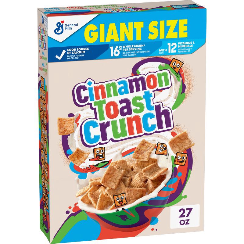 slide 1 of 11, Cinnamon Toast Crunch Breakfast Cereal - 27oz - General Mills, 27 oz