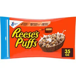 Reese's Puffs Breakfast Cereal Bag - 35oz - General Mills
