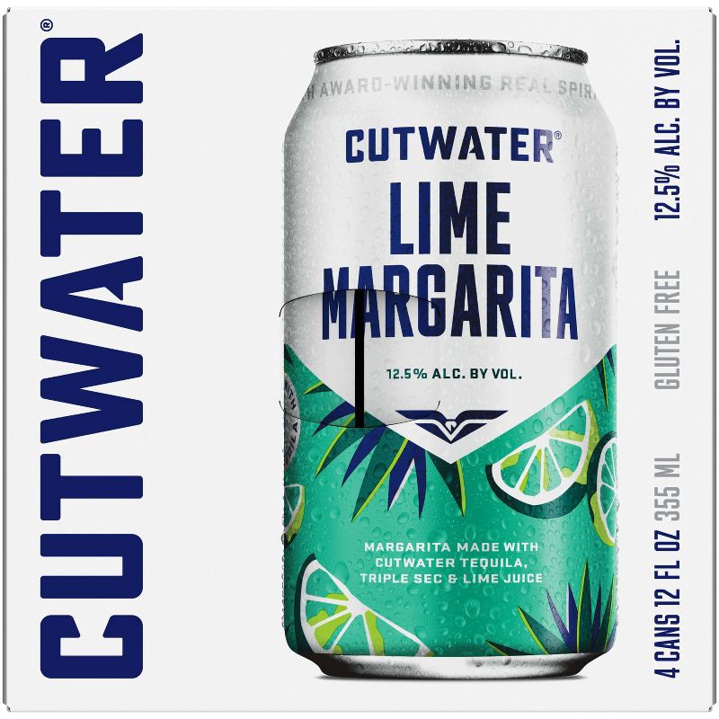 slide 6 of 12, Cutwater Spirits Cutwater Lime Tequila Margarita Cocktail - 4pk/355ml Cans, 4 ct; 355 ml