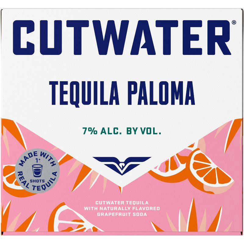 slide 7 of 12, Cutwater Spirits Cutwater Grapefruit Tequila Paloma Cocktail - 4pk/355ml Cans, 4 ct; 355 ml