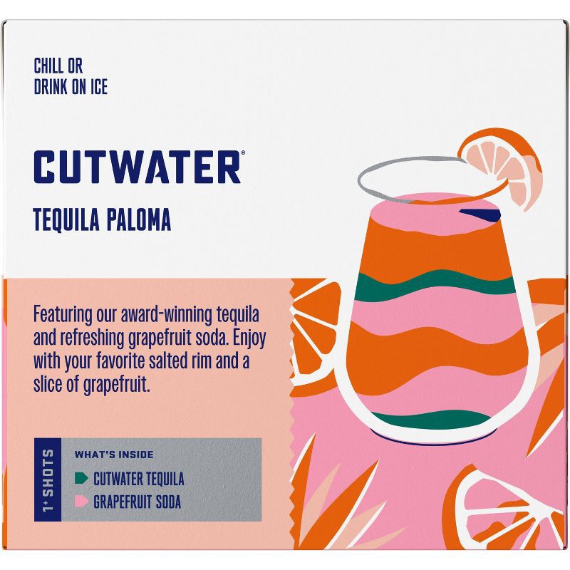 slide 9 of 13, Cutwater Spirits Cutwater Grapefruit Tequila Paloma Cocktail - 4pk/355ml Cans, 4 ct; 355 ml