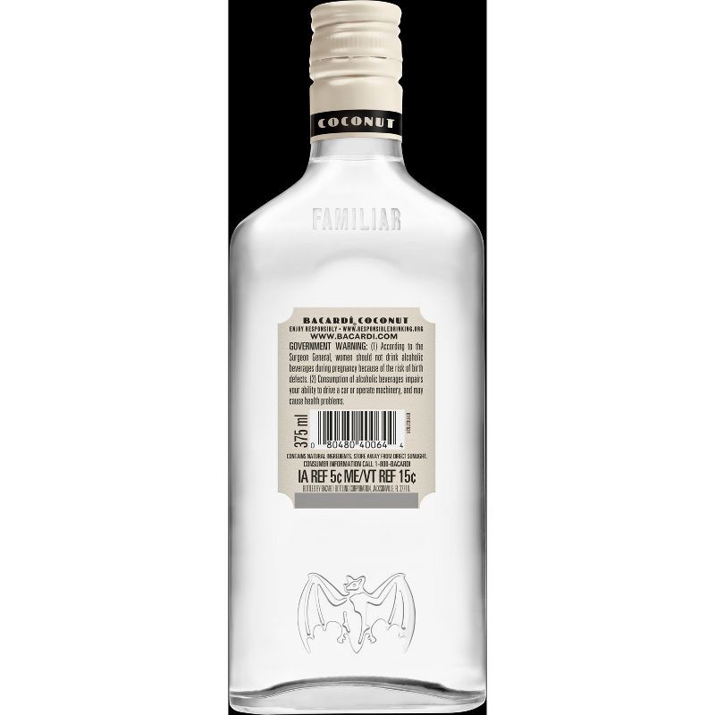 slide 2 of 7, Bacardi Coconut Rum - 375ml Bottle, 375 ml