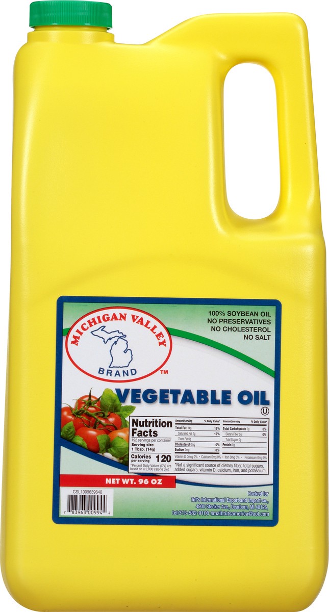 slide 8 of 9, Michigan Brand Valley Vegetable Oil, 96 oz