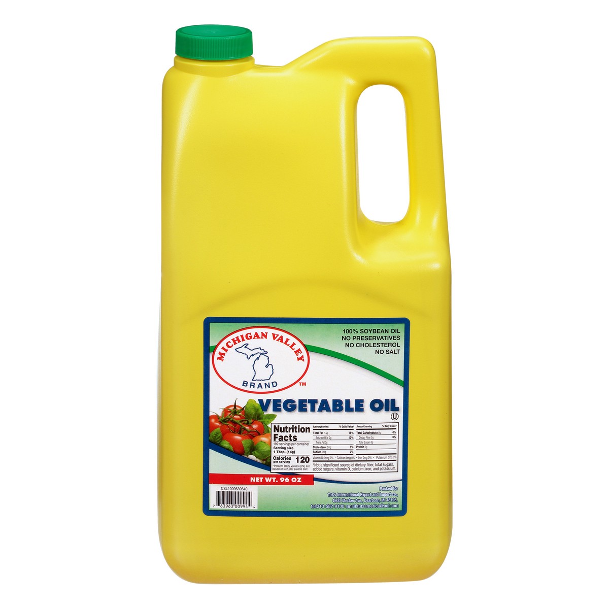 slide 1 of 9, Michigan Brand Valley Vegetable Oil, 96 oz