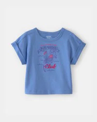 Carters Baby Girl Mermaid Top - Blue Blue 24M