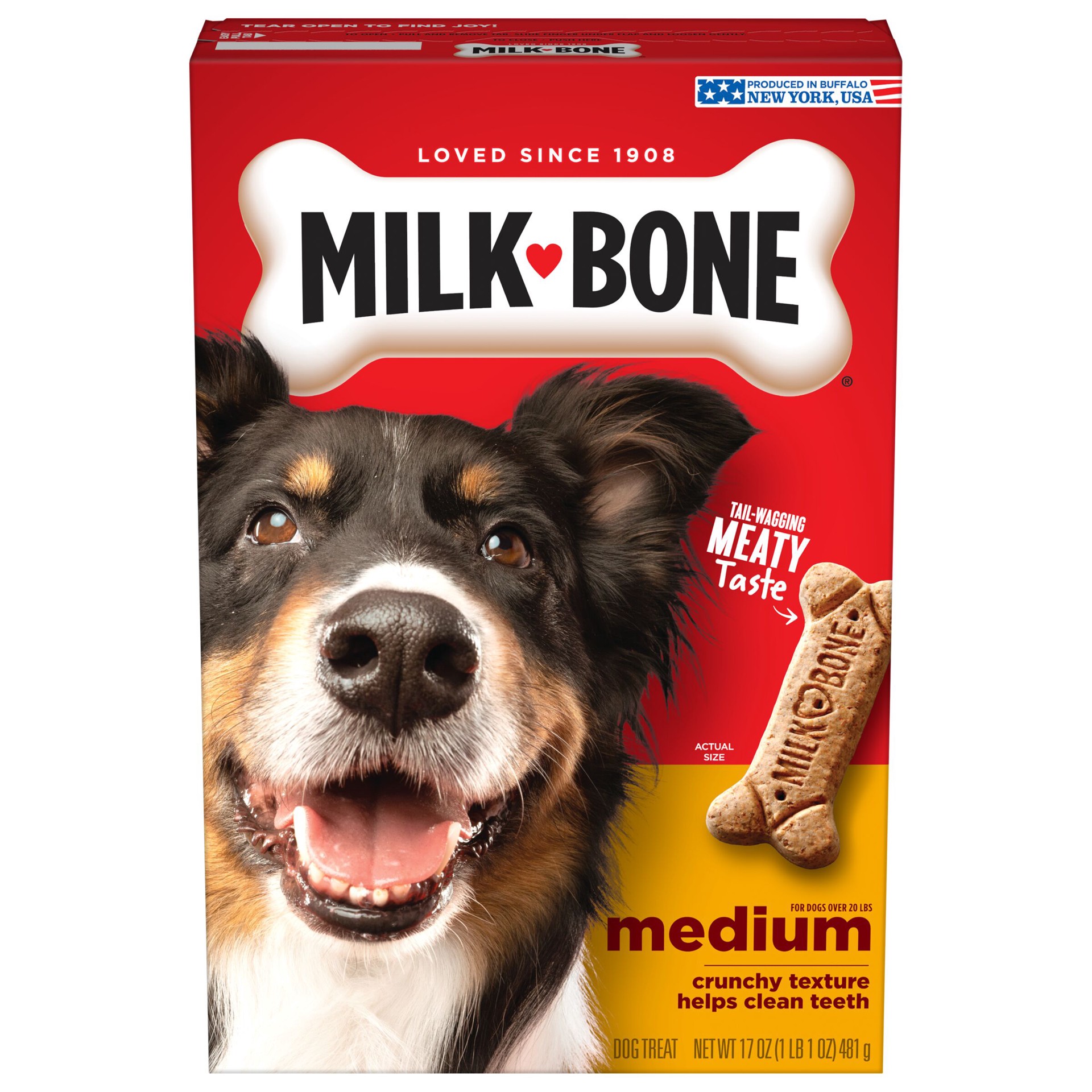 slide 1 of 7, Milk-Bone Original Biscuits, Medium Dog Treats, 17 oz box, 17 oz