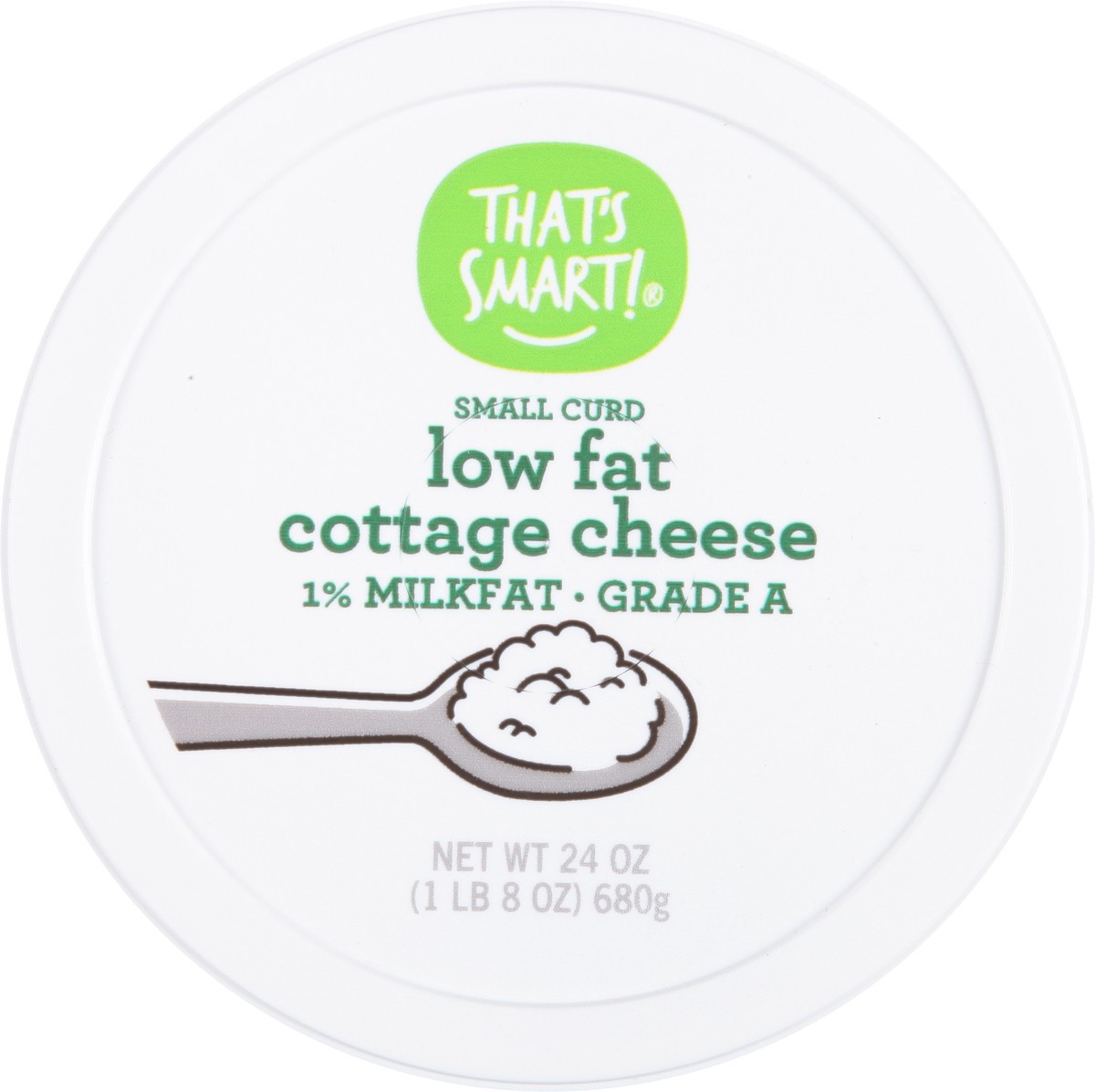 slide 6 of 14, That's Smart! Low Fat 1% Milkfat Small Curd Cottage Cheese 24 oz, 24 oz