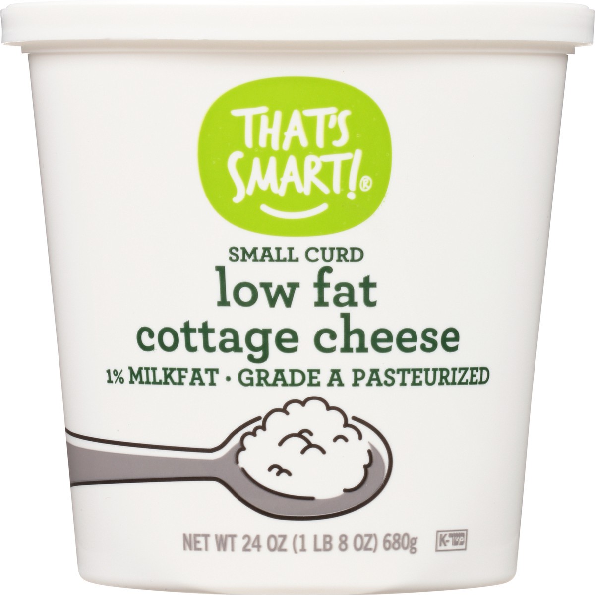 slide 4 of 14, That's Smart! Low Fat 1% Milkfat Small Curd Cottage Cheese 24 oz, 24 oz