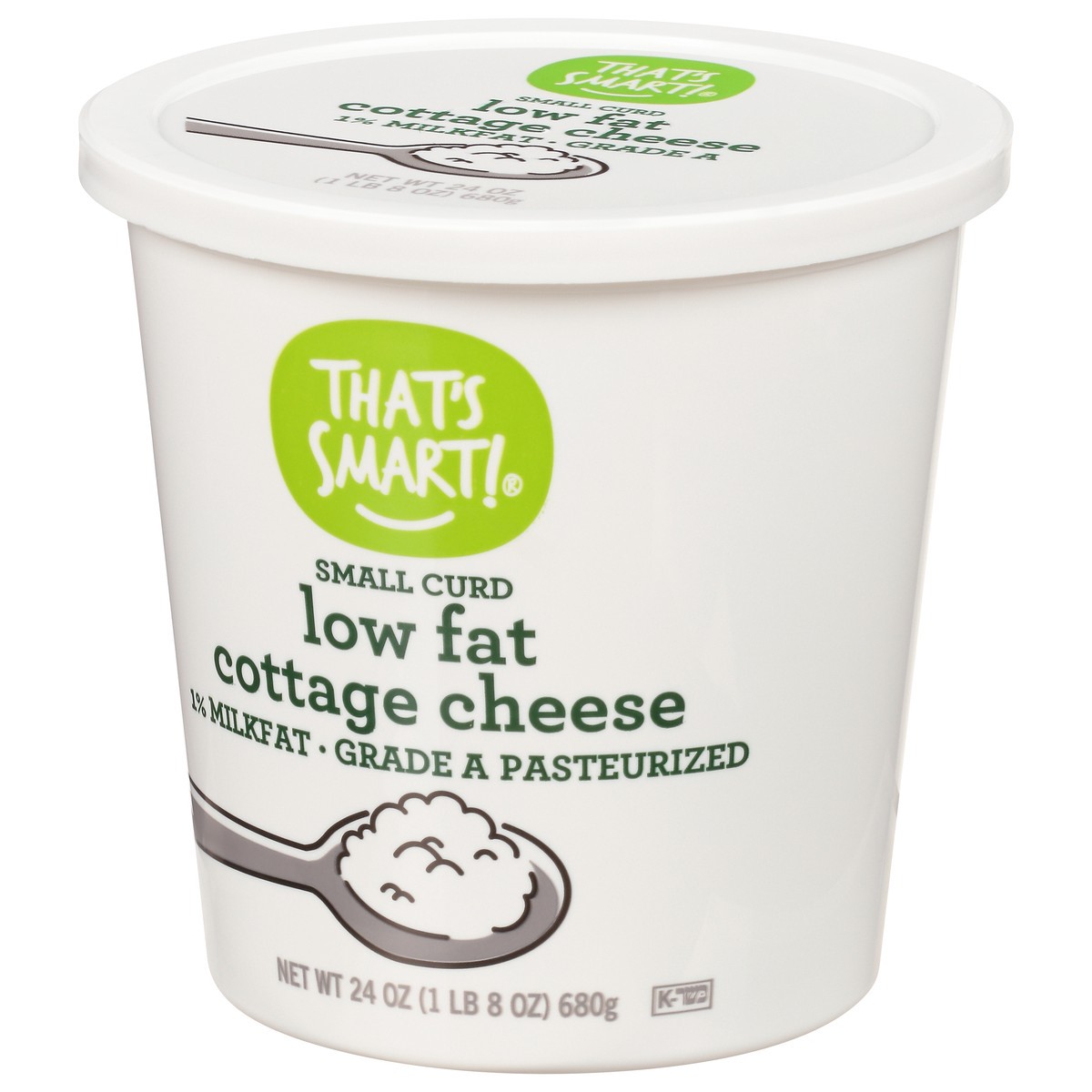 slide 10 of 14, That's Smart! Low Fat 1% Milkfat Small Curd Cottage Cheese 24 oz, 24 oz